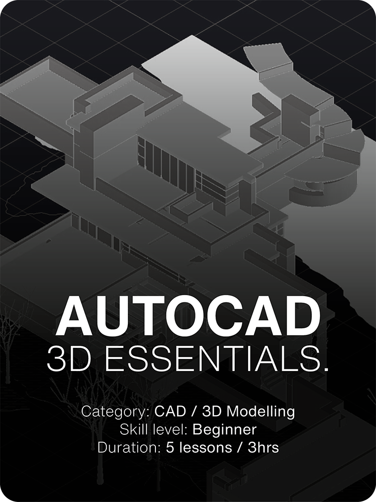 Autocad 3d poster